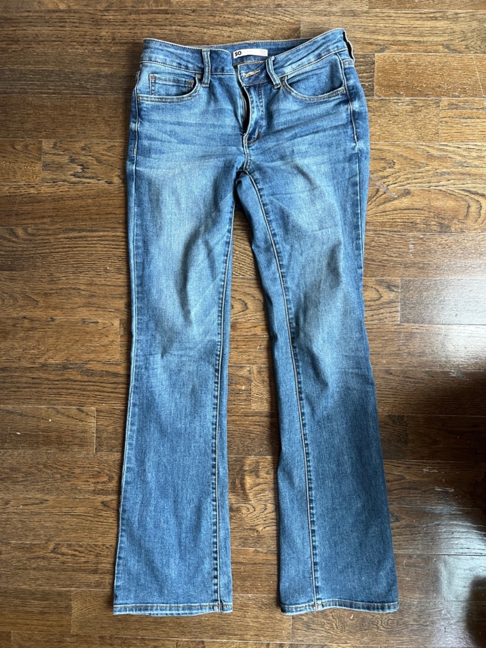 SO Medium Blue Flare Jeans